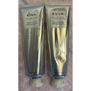 Ever Skin Products set of 2 NEW Sealed Deep Clean Detox Mask full size
